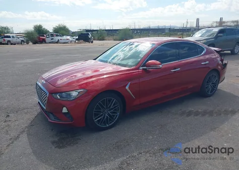 2019 Genesis G70 2.0T Advanced z USA, uszkodzony, nr VIN KMTG64LA6KU033588